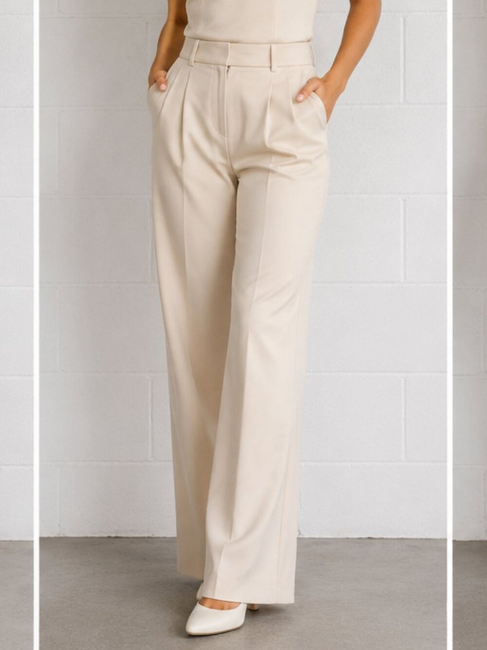 Steve Madden work pants cream size 6
